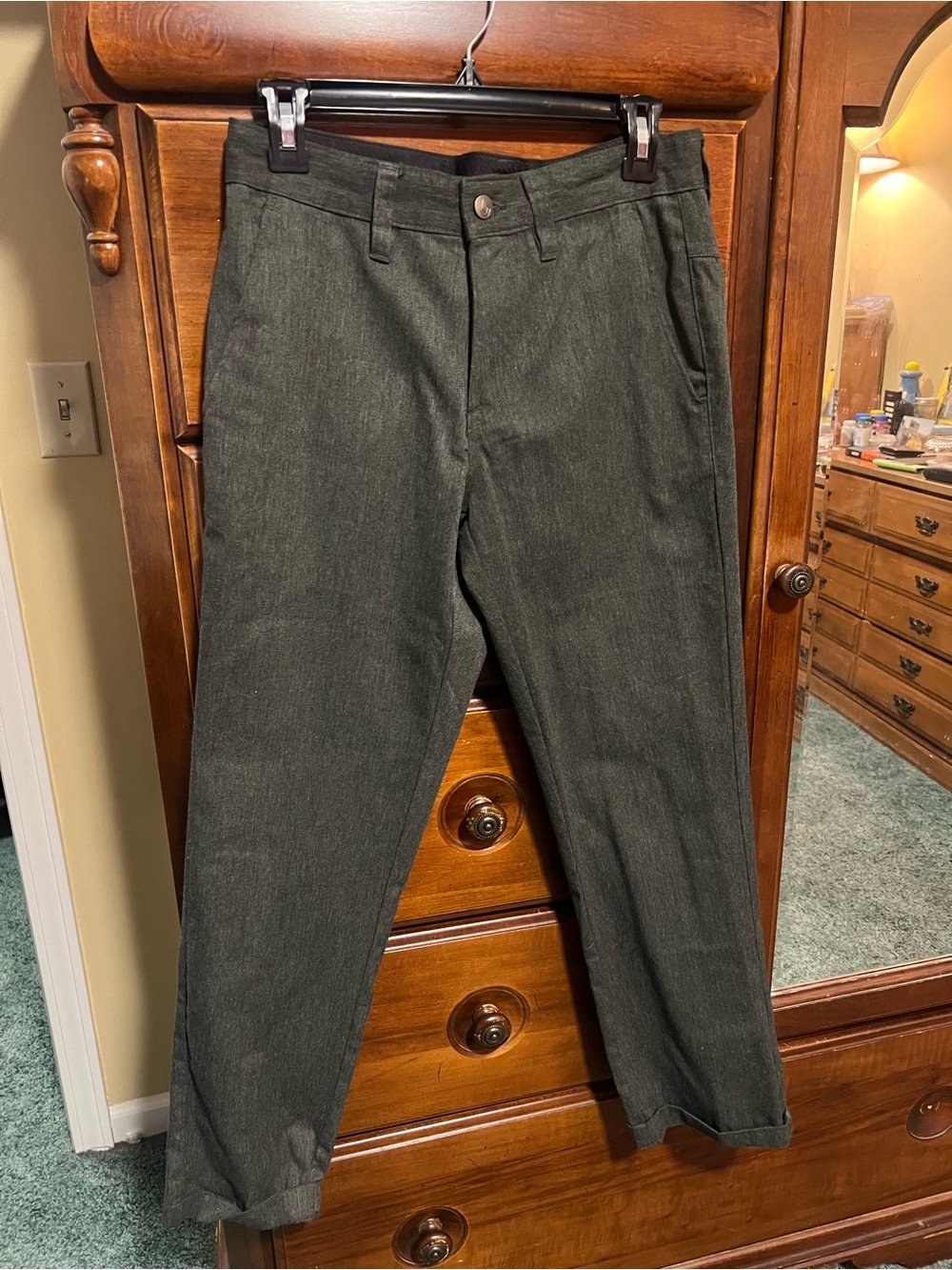 Volcom Men's charcoal grey dress pants